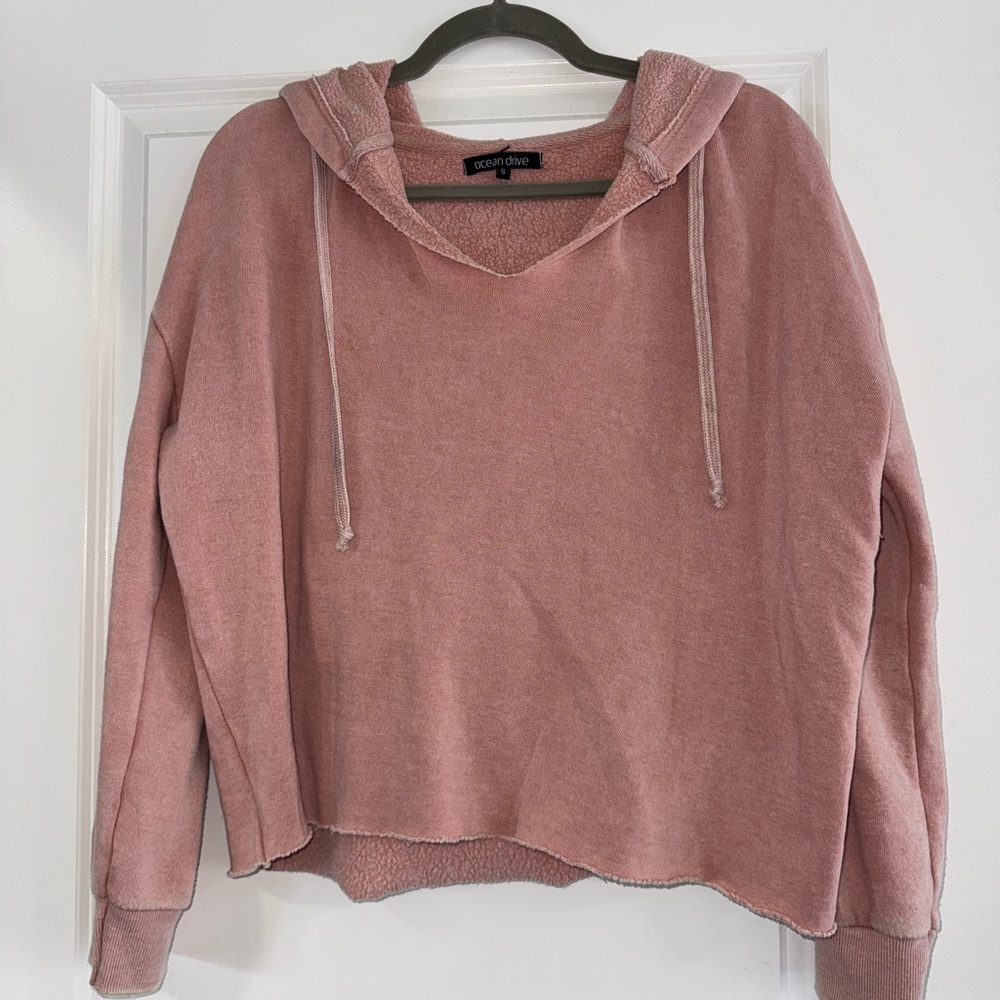 Women's Pink Hoodie Top